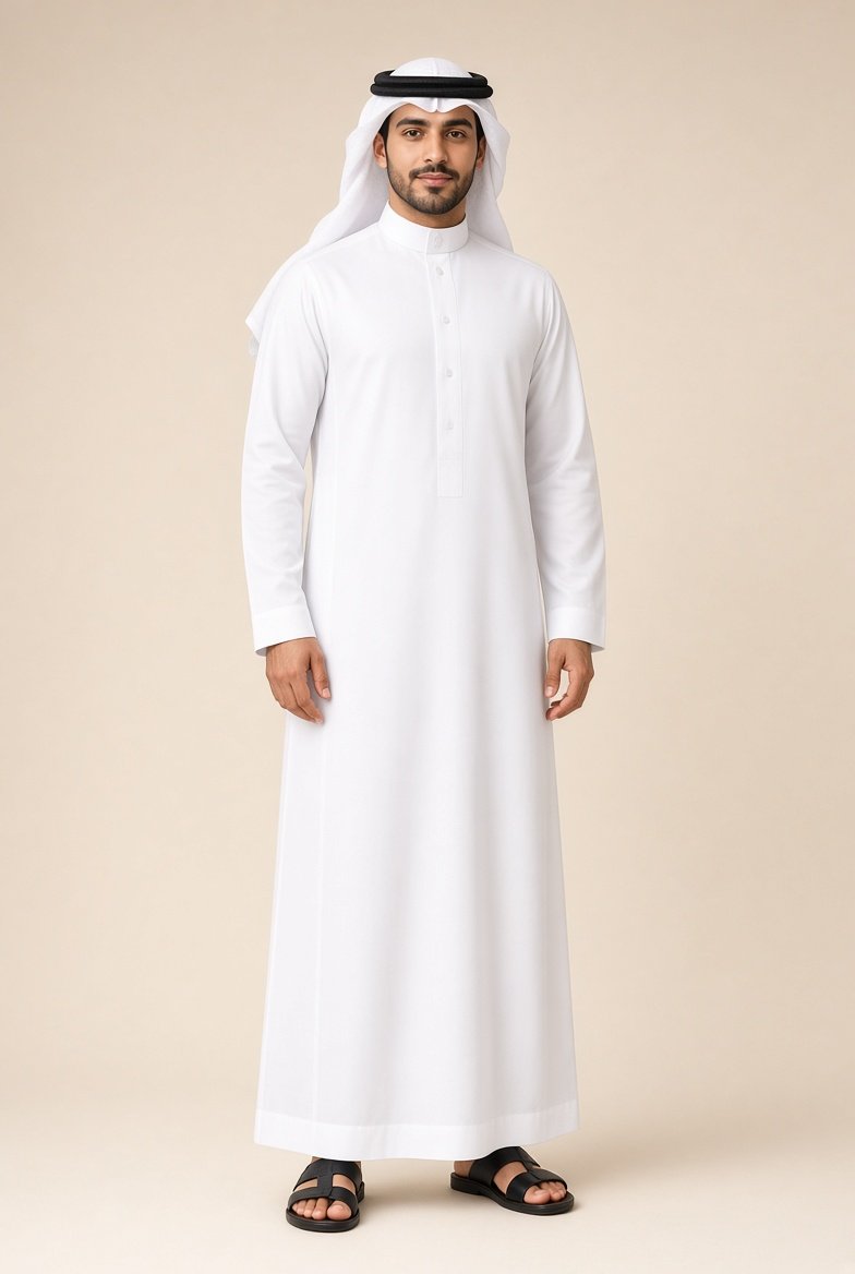 White Saudi Thobe